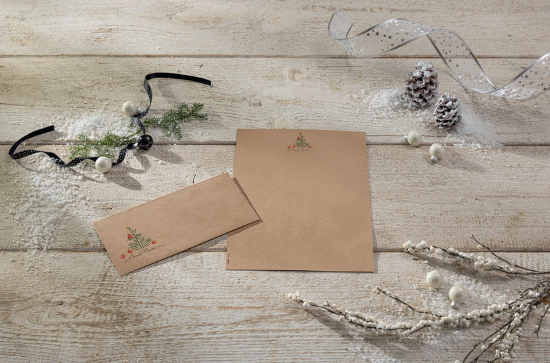 Sigel Motivpapier – A4, 100 g/m², Motiv: Weihnachten mit Äpfeln – für Inkjet, Laser, Kopierer – 100 Blatt
