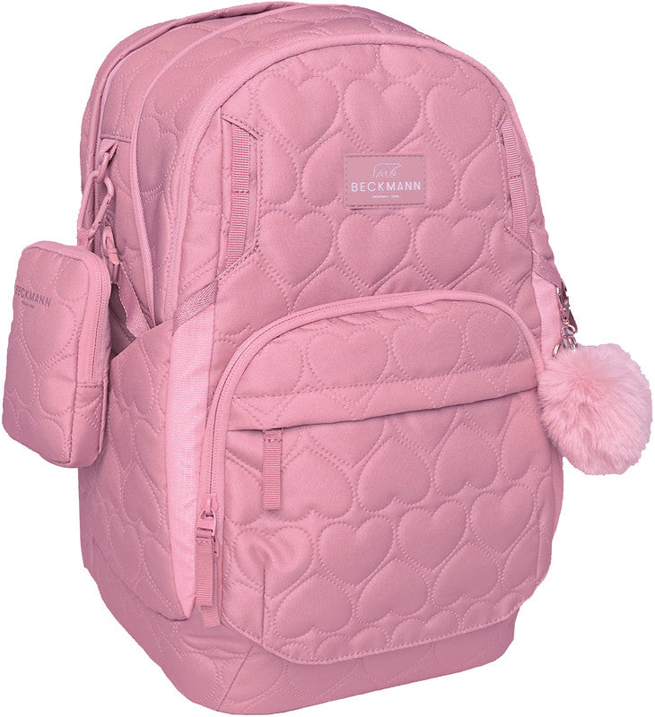 Beckmann Rucksack Sport Air – Gepolstertes Herz Rose – rosa – 30 l (30×44×23 cm)