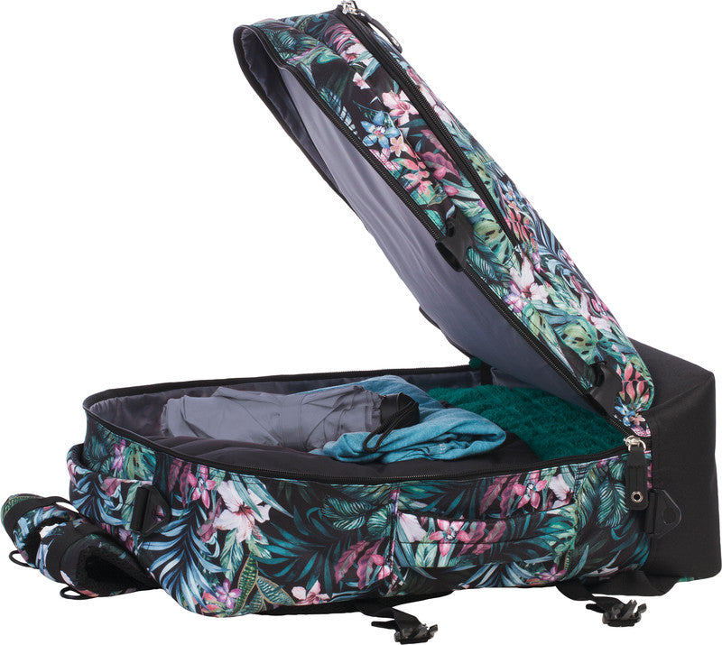 Bestway Cabin Pro Notebook-Rucksack – 40 l, wasserabweisend, Kunststoff, dunkelgrün/rosa