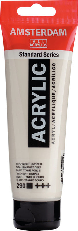 Royal Talens Amsterdam – Acrylic Standard – Acrylfarbe – Dunkel Titanbuff, 120 ml