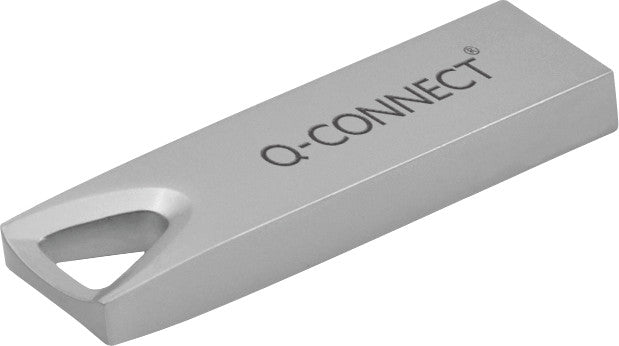 Q-CONNECT USB-Stick – 4 GB, USB 2.0, silber, wiederbeschreibbar