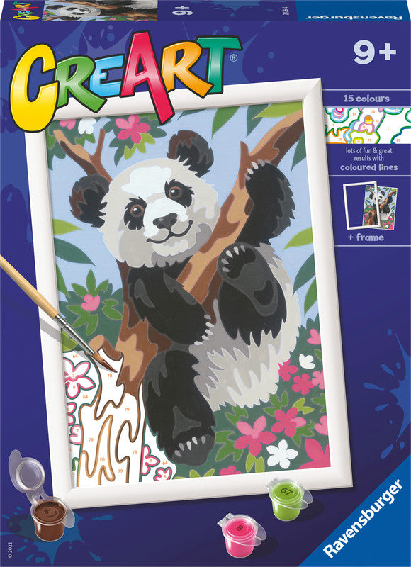 Ravensburger Malset Malen nach Zahlen Verspielter Panda – ab 9 Jahren – 180 × 240 mm