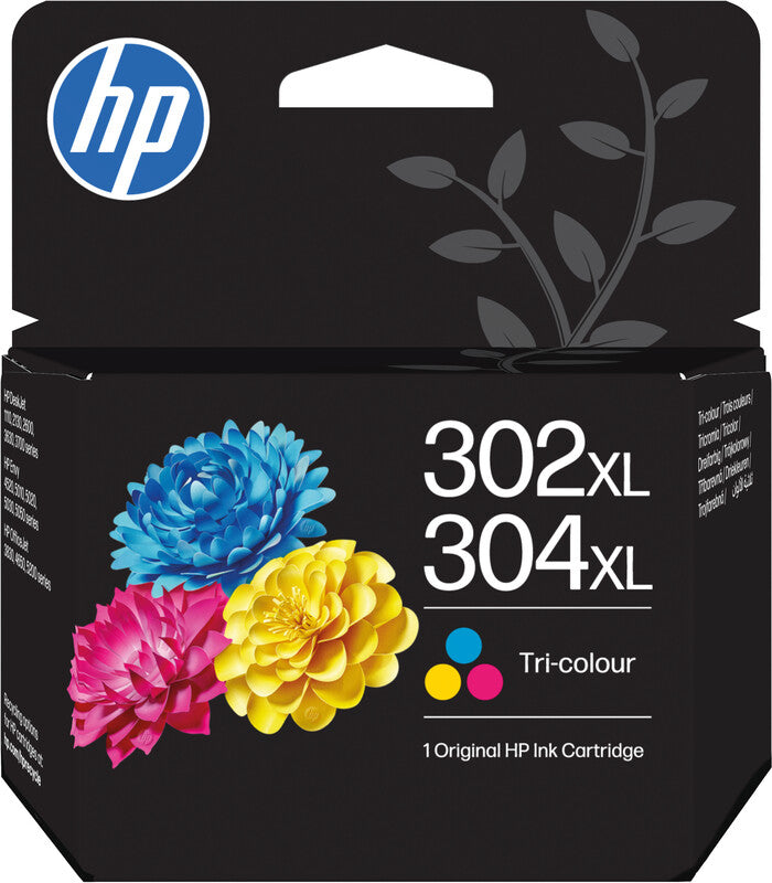HP 302XL/304XL Dreifarbig Tintenpatrone (Original) – 100 Seiten – für DeskJet, Envy, OfficeJet