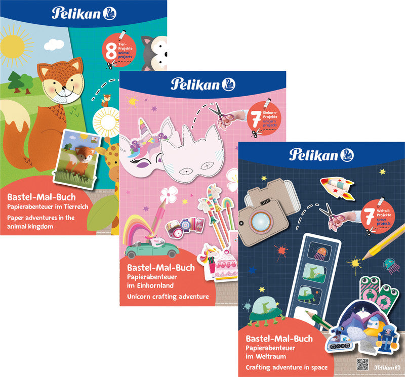 Pelikan Bastelbuch – Thema Weltall, Softcover, 32 Seiten, Englisch