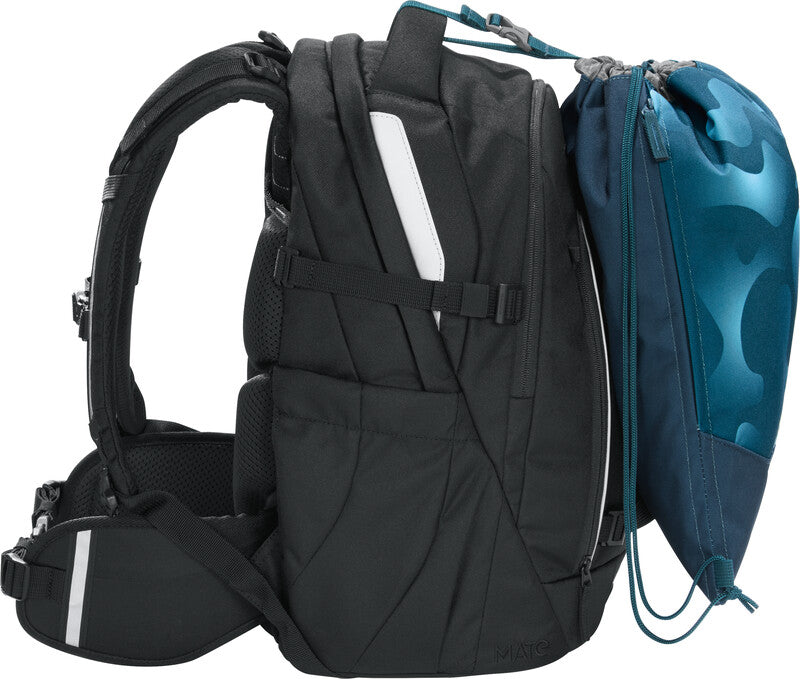 Coocazoo Sportbeutel – 4,5 l, Motiv Aqua Flow, wasserabweisend, 34 × 43 cm
