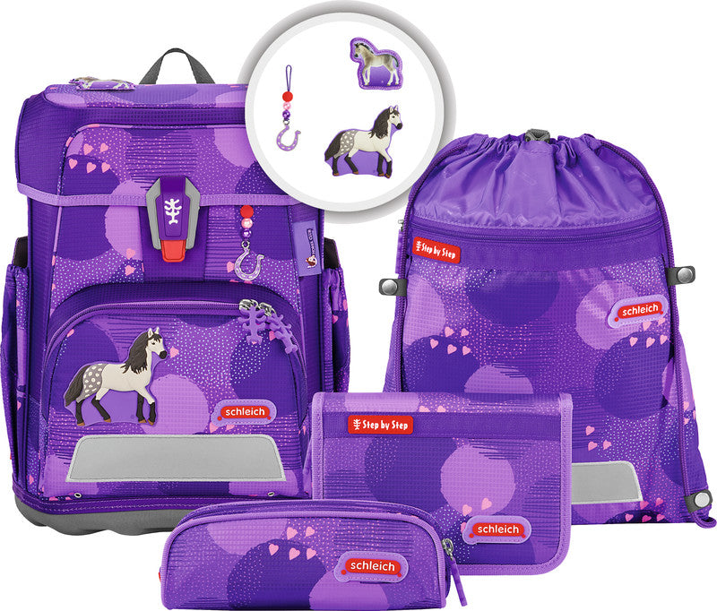Step by Step Schulrucksack-Set – 5-teilig – Andalusier – Recycelte Materialien