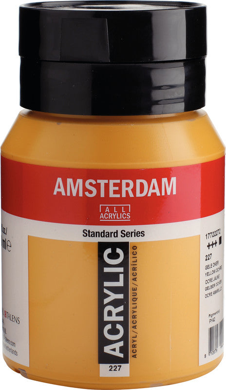 Royal Talens Amsterdam – Acrylic Standard – Acrylfarbe – Gelber Ocker, 500 ml