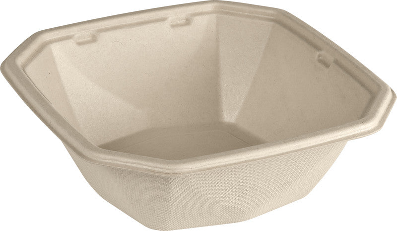 Duni Octabagasse Take-away-Box Bagasse – 900 ml, 183 × 183 × 60 mm, braun, 50 Stück