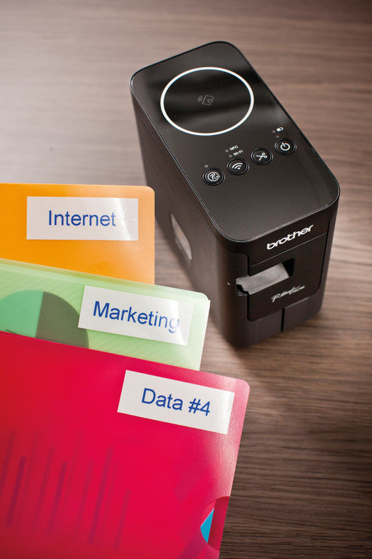 Brother P-touch P750W – Beschriftungsgerät, für TZe-Bänder 3,5–24 mm, USB, WLAN, NFC, Auto-Cutter