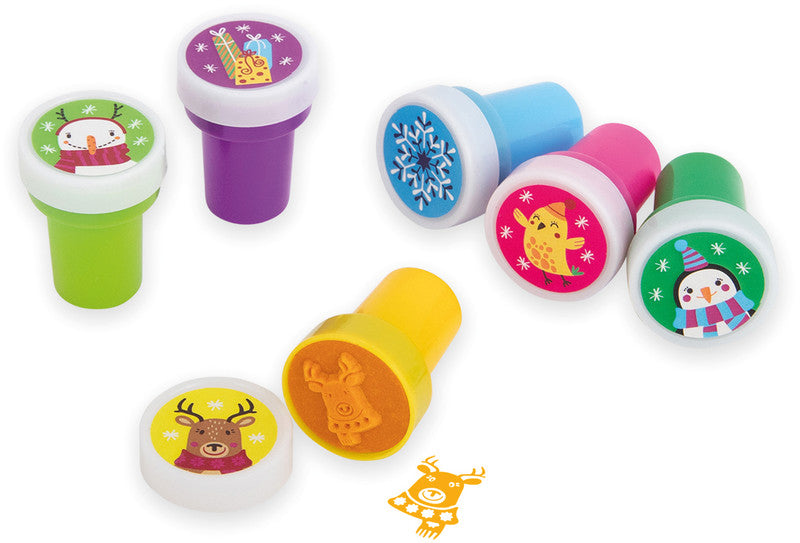 Trendhaus Magic Moments Motivstempel-Set – selbstfärbend, 6 Motive, sortiert