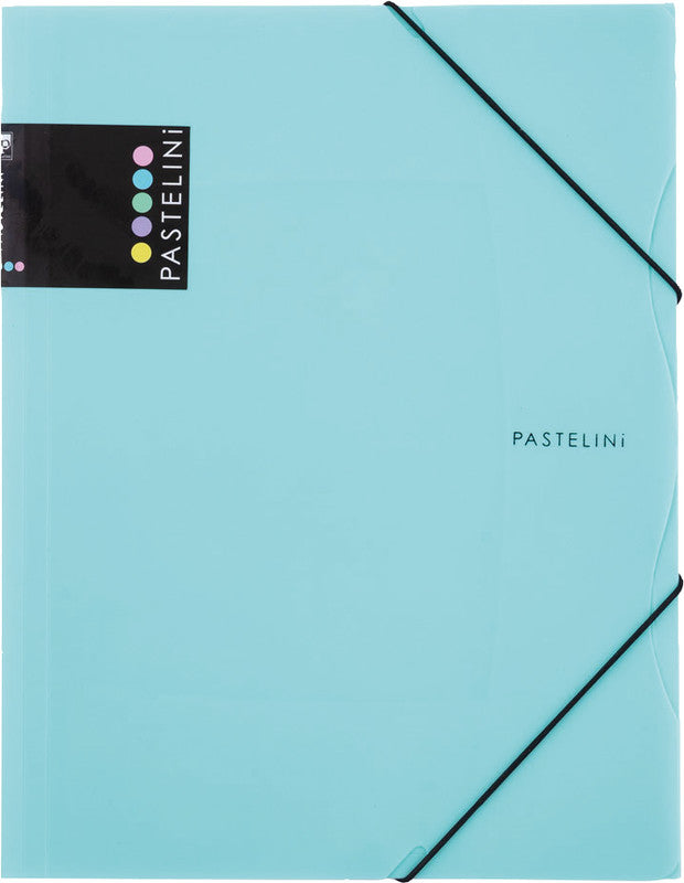 Pastelini Sammelmappe für A4, Kunststoff, grün, mit Gummizug