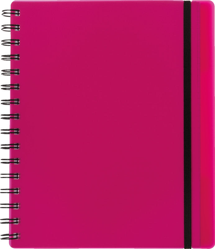 Kolma Collegeblock A5, kariert, Spiralbindung, 100 Blatt, 2-fach gelocht, perforiert, 70 g/m² – Beere