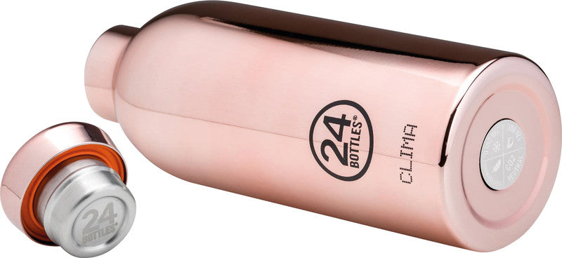 24Bottles Trinkflasche Clima – 5 dl – Edelstahl, isoliert, Schraubverschluss – Roségold