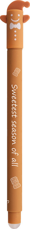 Eberhard Faber Animal Erase it Winter Gelschreiber – blau, 0,7 mm, radierbar, Kappe, nachfüllbar