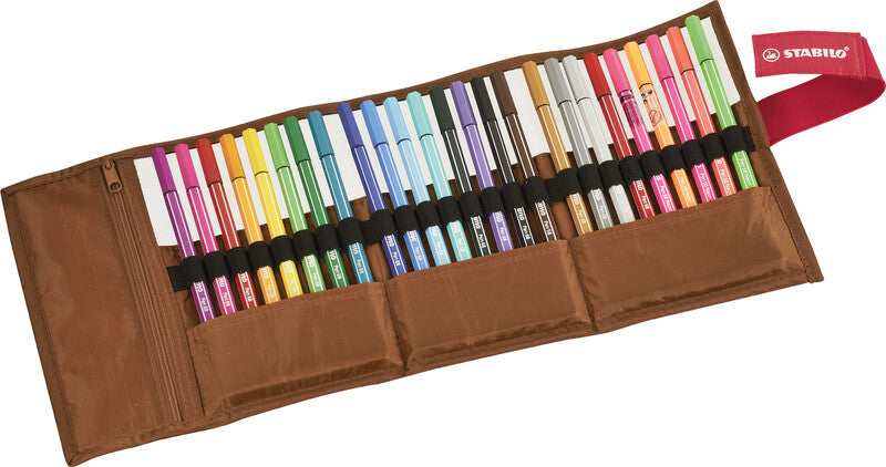 STABILO Filzstift, Giraffe – Rundspitze, 1 mm, wasserbasiert, 25 Farben