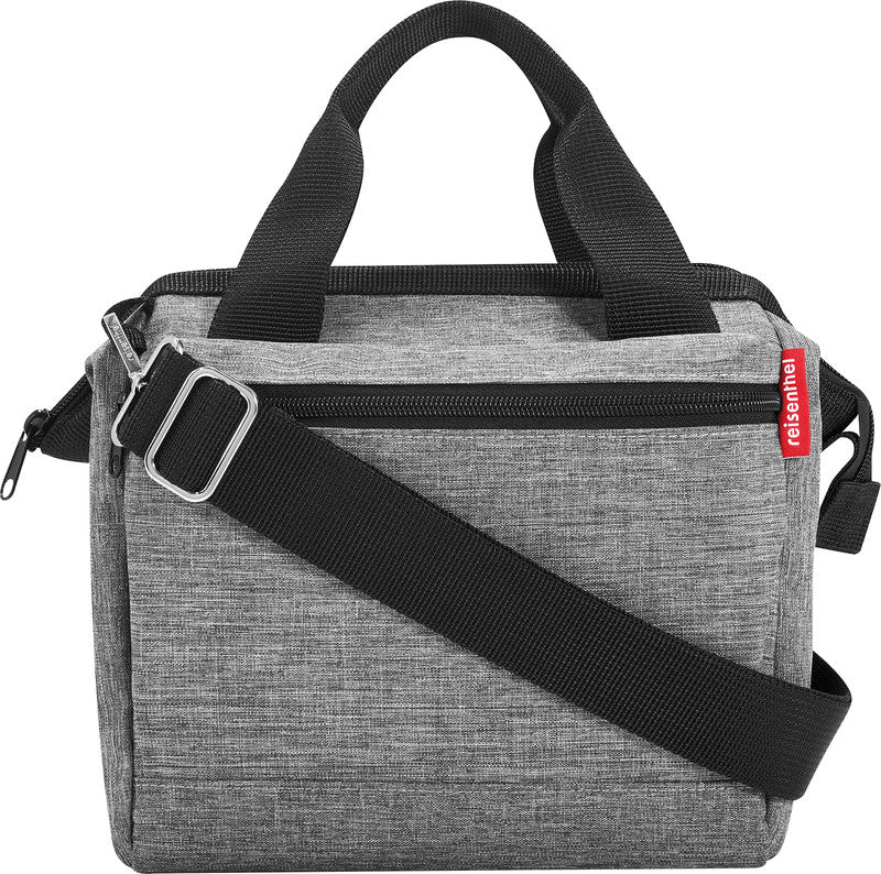 Reisenthel Allrounder Cross Umhängetasche – 4 l, Polyester, Twist Silver, 22 × 24 × 13 cm