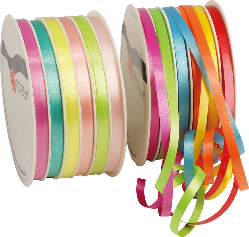 Präsent Geschenkband America Trend – Kunststoff – 5 mm × 10 m – sortiert