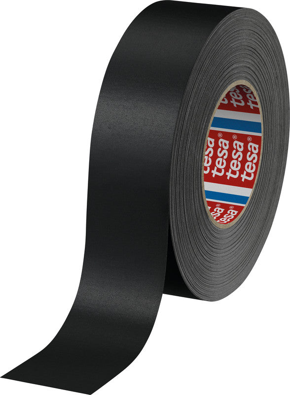 tesa Gewebeband 4651 Premium – 50 mm × 50 m, schwarz, stark