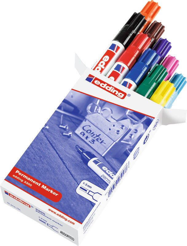 Edding Permanent Marker – sortiert, 10er Pack
