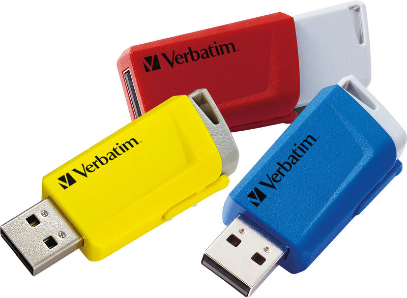 Verbatim Store 'n' Click USB-Stick – 16 GB, USB 3.2, 3er-Pack
