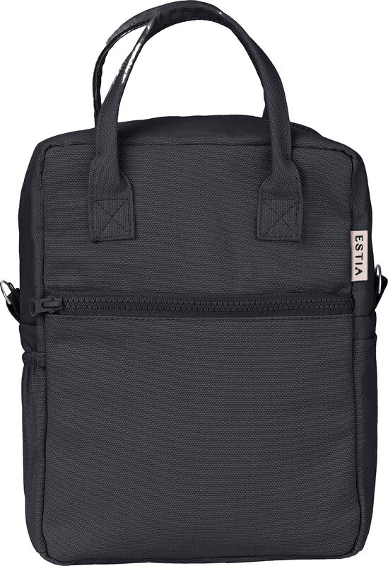 Estia Lunchbag – isotherm, mit Reissverschluss – 7 l – schwarz – Baumwolle