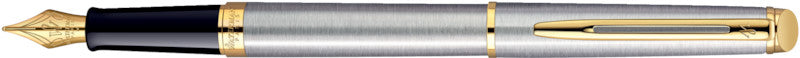 Waterman Hemisphäre vergoldet – Federspitze M – für Rechts- & Linkshänder – Silber, Blau – Patronen