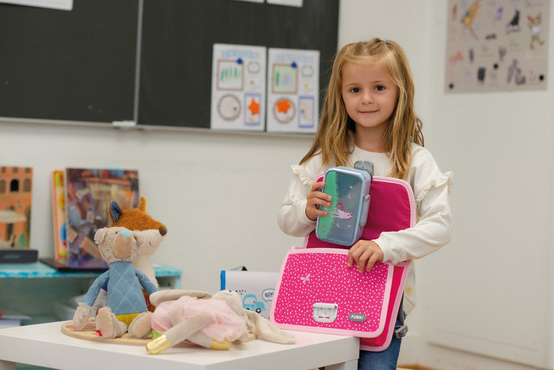 Funki Kindergartentasche – Pink Unicorn – 26,5 × 20,0 × 7,0 cm