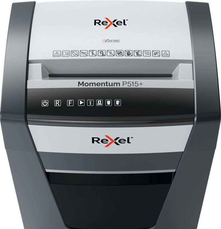 Rexel Momentum P515+ – Aktenvernichter, DIN P-5, Mikroschnitt 2 × 15 mm, 15 Blatt, 30 l, A4