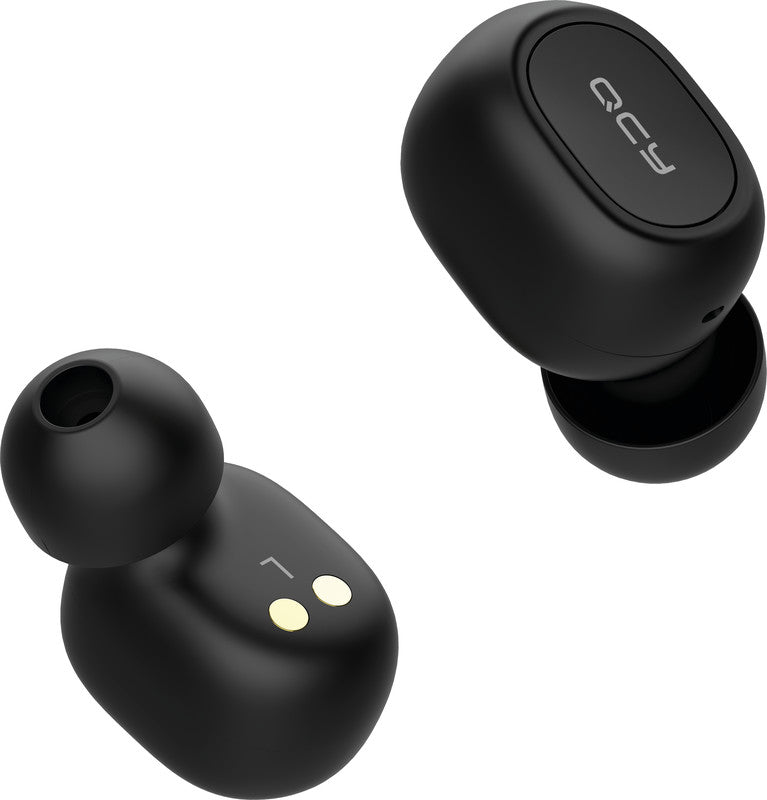 QCY T1C – True Wireless In-Ear Kopfhörer – Bluetooth 5.0, mit Mikrofon – Schwarz, bis 4 h