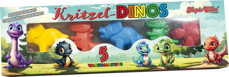 Tapirella Wachsmalkreiden – Set – 5 Farben, sortiert