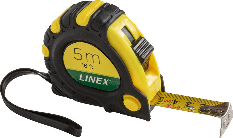 Linex Kunststoff, gelb/schwarz, inkl. Gürtelclip & Handschlaufe, 1 Stk.