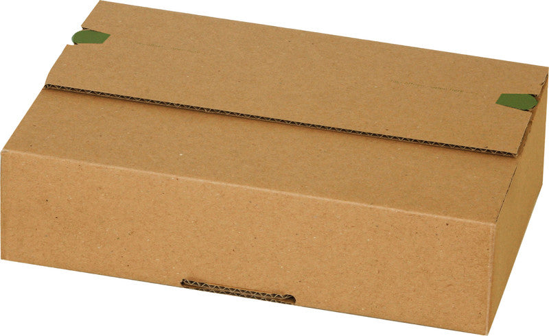 Grünmarie Fix-Aufrichtekarton, braun, mit Aufreissperforation – 235 × 170 × 60 mm