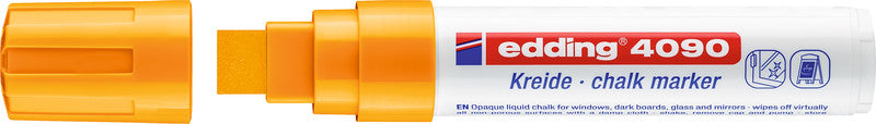 Edding Kreidemarker 4090 – Keilspitze, 4–15 mm – Neonorange