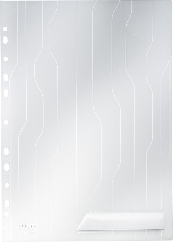 Leitz Sichtmappe A4 – Transparent, Kunststoff, Matt, 200 µm, 5er-Pack
