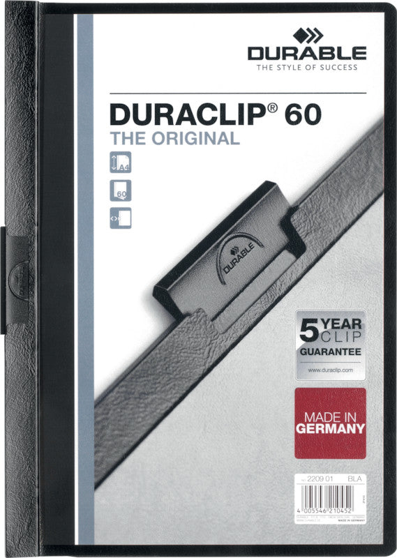 Durable Konferenzmappe – A4, Kunststoff, Schwarz
