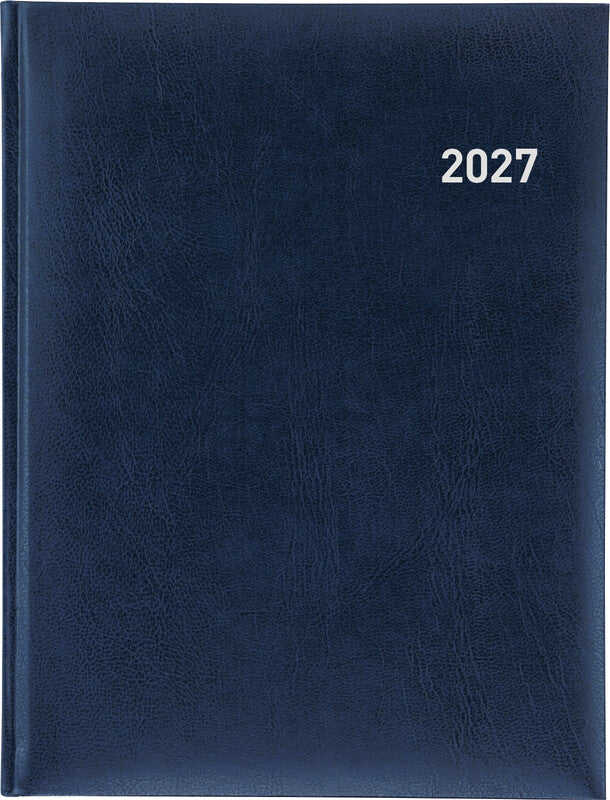 Biella Orario Agenda – 1 Woche/2 Seiten, Gebunden, 17,5 × 23,5 cm, 2027, Mehrsprachig, Dunkelblau, FSC