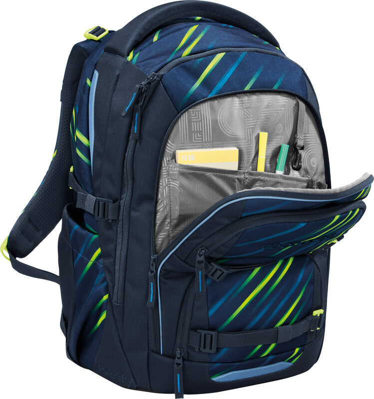 Coocazoo Rucksack Porter – Fast Lime – 30,0 × 46,0 × 23,5 cm – aus 100% recycelten PET-Flaschen