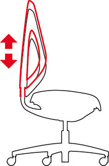 Giroflex Bürostuhl 40 – Sitzhöhe 37,5–51,5 cm, 110 kg, schwarz