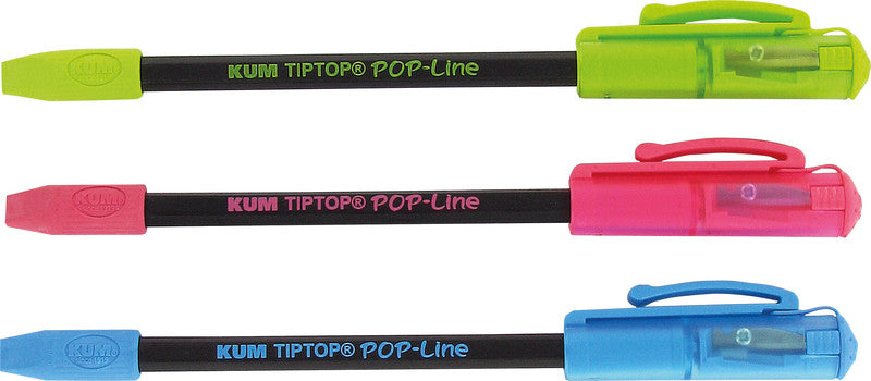 Kum Bleistift mit Kappe und Clip HB Mine Ø 2 mm Schwarz – Set
