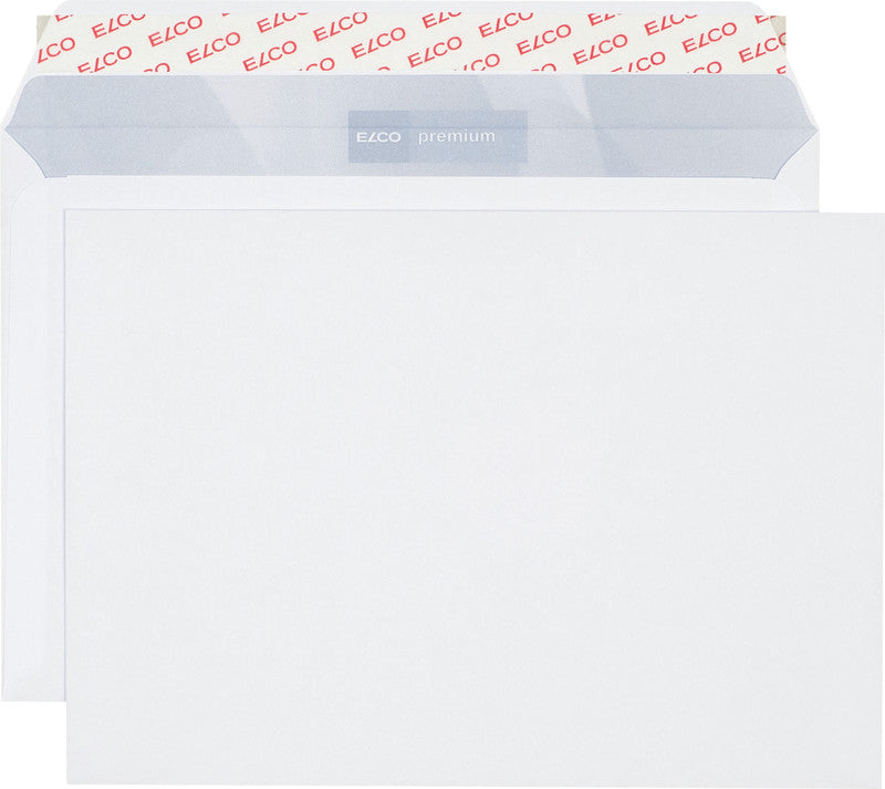 Elco Couvert C5, ohne Fenster, selbstklebend, hochweiss, 100 g/m², mit Innendruck – 500 Stk.