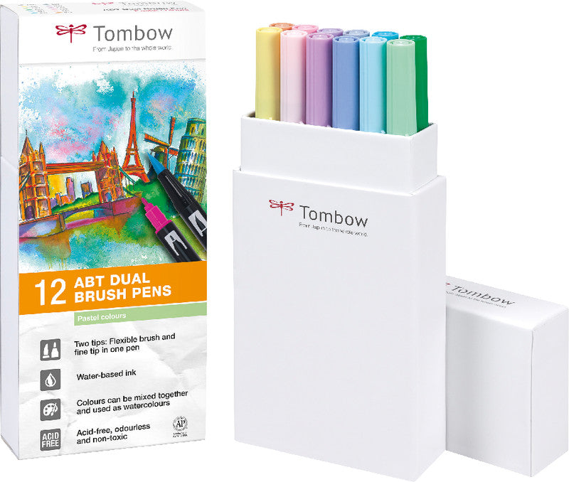Tombow Filzstifte, 12 Farben