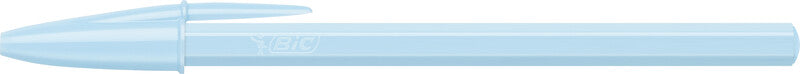 BIC Cristal Pastel Kugelschreiber – Blau, Spitze 0,32 mm, Deckel, Kunststoff, Mehrfarbig