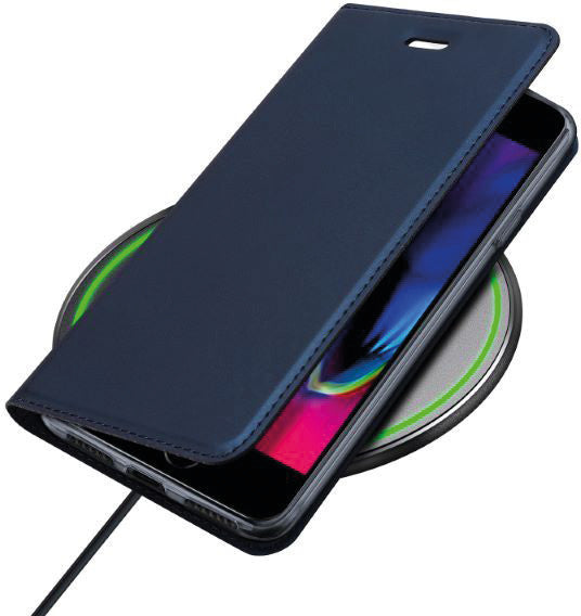 Dux Ducis Booklet-Hülle Skin Pro – für Apple iPhone SE (2020) – blau – mit Kartenfach, Magnetverschluss