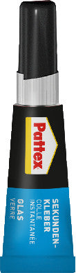 Pattex Sekundenkleber – Tube, permanent, transparent, lösemittelfrei, wasserfest, schnelltrocknend, für Glas