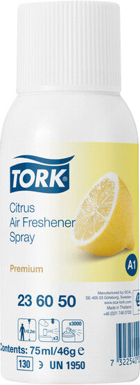 Tork Refill Premium Citrus – 75 ml – für Tork Lufterfrischer A1 System