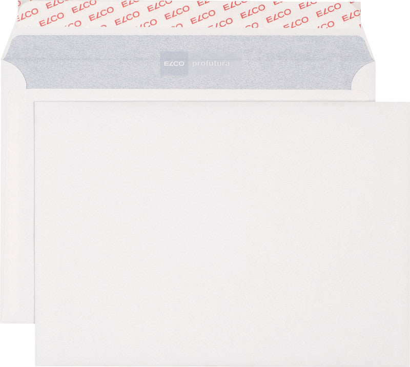 Elco Couvert C5 (229 × 162 mm), ohne Fenster, haftklebend (Optifix), naturweiss, 100 g/m² – 500 Stk.