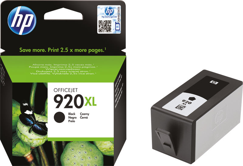 HP Tintenpatrone 920XL, schwarz – für Inkjetdrucker/Multifunktionsgeräte