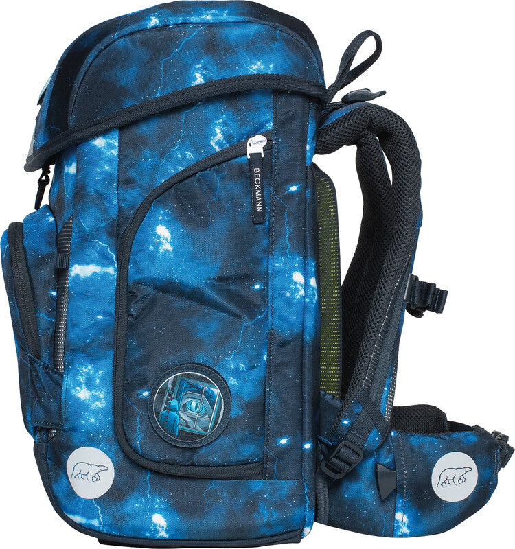 Beckmann Schulrucksack Plus Air – 6-teilig – Tech Rex – recyclingfähig