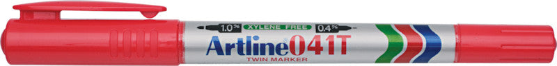 Artline Permanentmarker für Karton, Glas, Porzellan u. a. – Rot