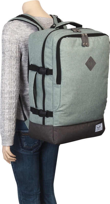 Bestway Cabin Pro Notebook-Rucksack – für Notebooks bis 17,3", 40 l, wasserabweisend, Kunststoff, graugrün